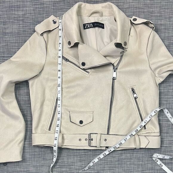 Zara Moto Faux Suede Moto Jacket - Picture 15 of 16